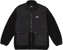 Vans RPF Black Multi-Pocket Letter Patch High-Collar Jacket Style VN000BZBBLK Vans RPF Black Multi-Pocket Letter Patch High-Collar Jacket Style VN000BZBBLK