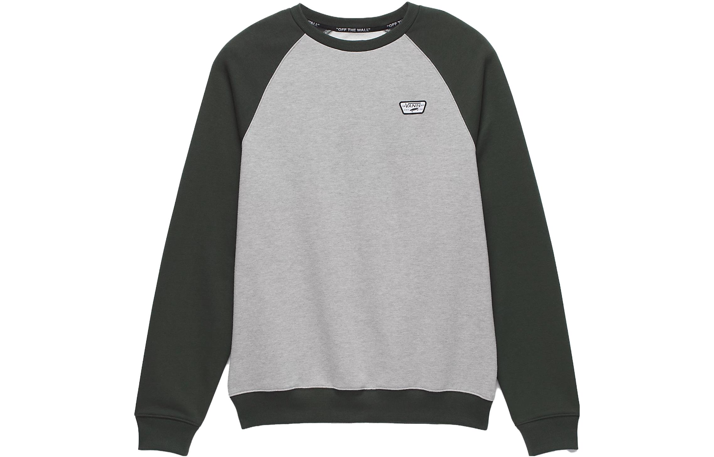 Vans Rutland Crew Sweatshirt Colorblock Unisex Long Sleeve Gray Green VN0A3HQ4CN3