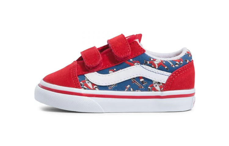 Vans Santa Shreds Old Skool Velcro 'Red Blue' VN000D3Y8BI