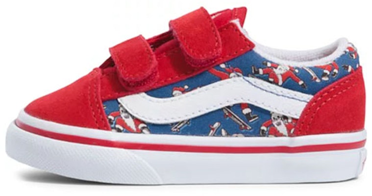 Vans Santa Shreds Old Skool Velcro 'Red Blue' VN000D3Y8BI Buy Vans Santa Shreds Old Skool Velcro 'Red Blue' VN000D3Y8BI