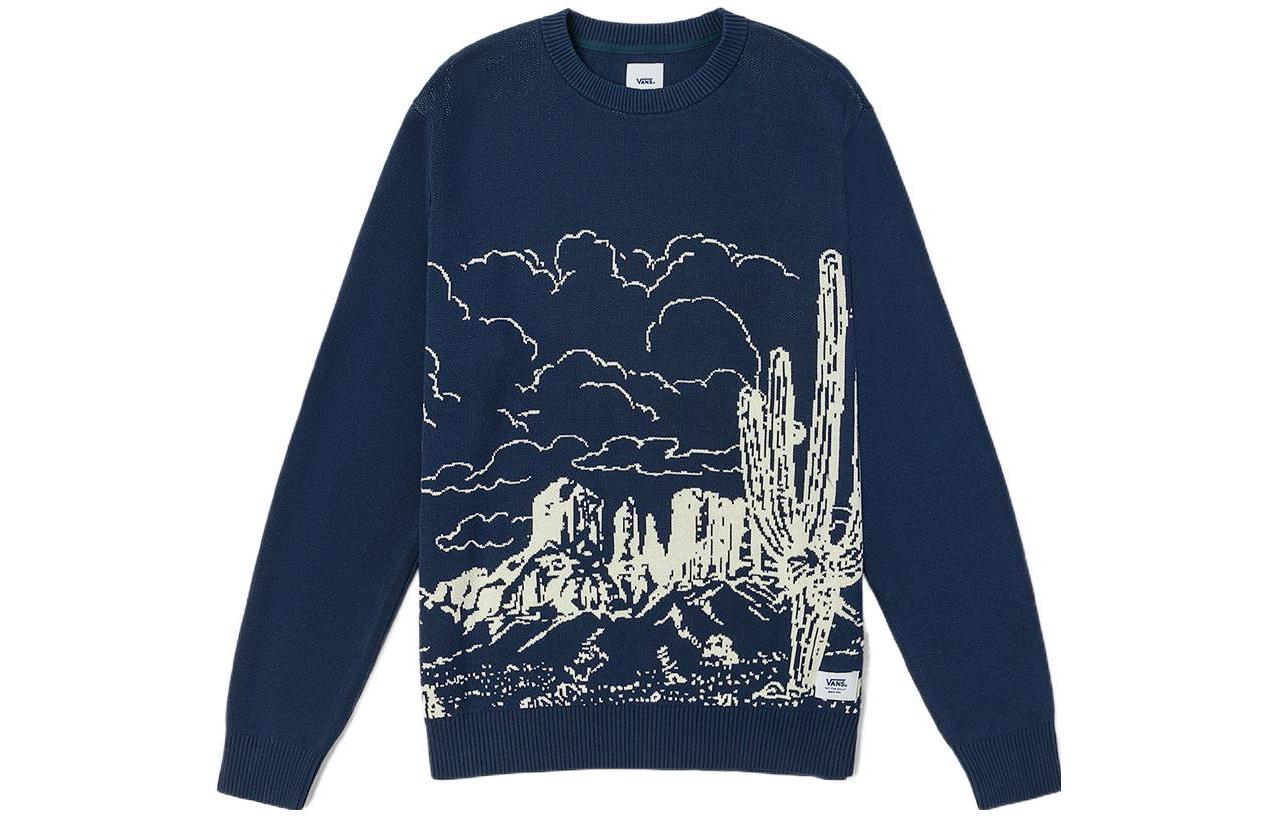 Vans Scenic Graphic Crewneck Sweatshirt Unisex Blue VN000059LKZ