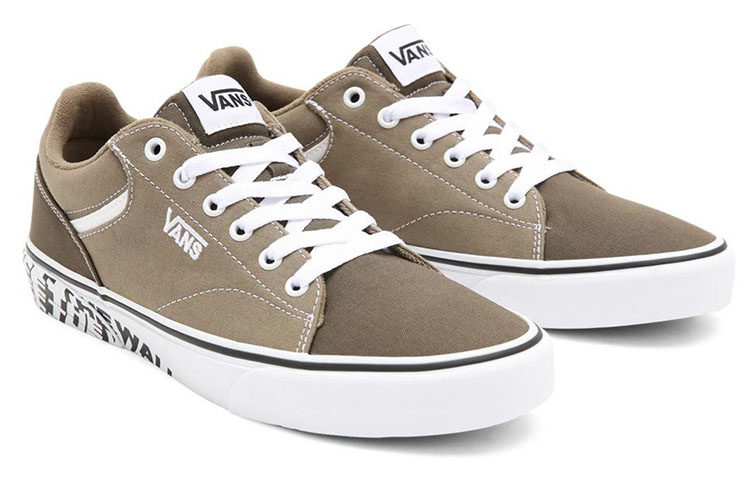 Lookbook Vans Seldan 休閒 低幫 板鞋 男女同款 淺棕