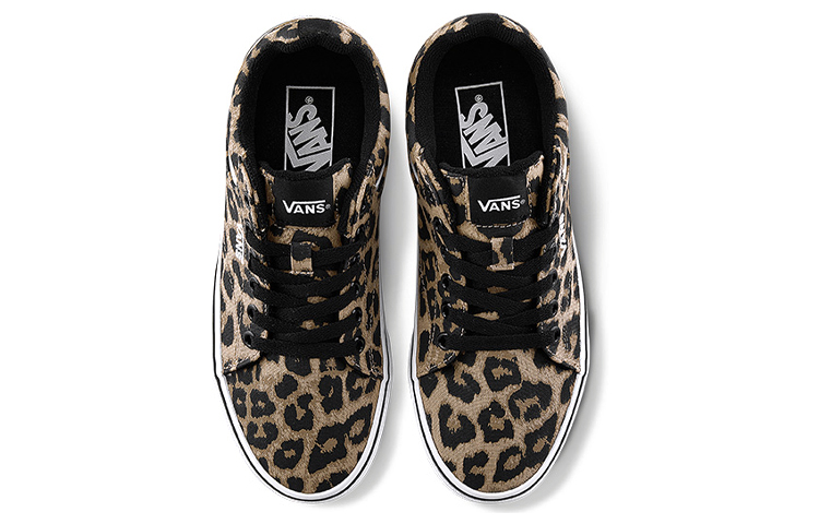 Shop Vans Seldan 豹紋 低幫 板鞋 女款 黑棕