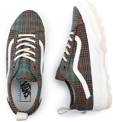 Vans Fuzzy Plaid Sentry Old Skool WC Sneakers White/Pink/Green VN0A5KR3A0W Shop Vans Fuzzy Plaid Sentry Old Skool WC Sneakers White/Pink/Green VN0A5KR3A0W