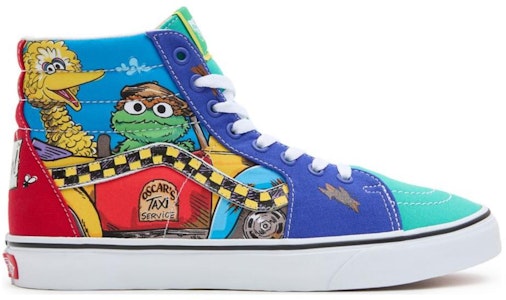 Vans Barrio Sésamo x Sk8-Hi 'Servicio de Taxi de Oscar' VN000D5IBMB Order Vans Barrio Sésamo x Sk8-Hi 'Servicio de Taxi de Oscar' VN000D5IBMB