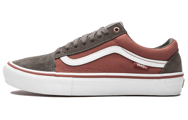 Buy Vans Old Skool 低筒休閒板鞋 男女款 磚紅灰