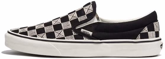 Vans Silp On Classic Stitch Checkerboard 'Grey Black' VN000BVZCJJ Vans Silp On Classic Stitch Checkerboard 'Grey Black' VN000BVZCJJ