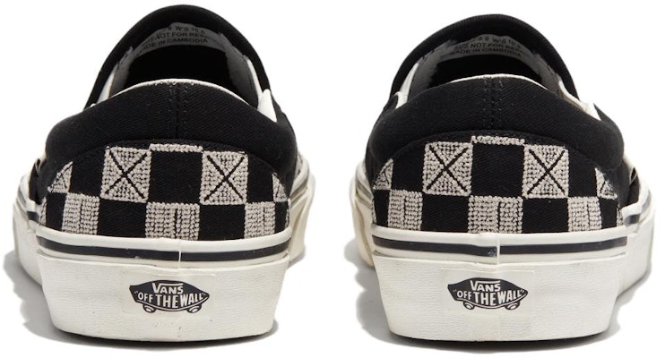 Vans Silp On Classic Stitch Checkerboard 'Grey Black' VN000BVZCJJ Shop Vans Silp On Classic Stitch Checkerboard 'Grey Black' VN000BVZCJJ