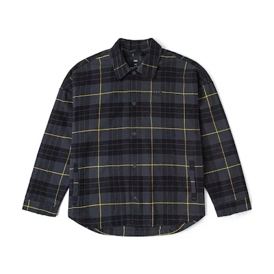 Vans Simple Striped Collared Jacket Unisex - Gray/Black VN000JOGDGS