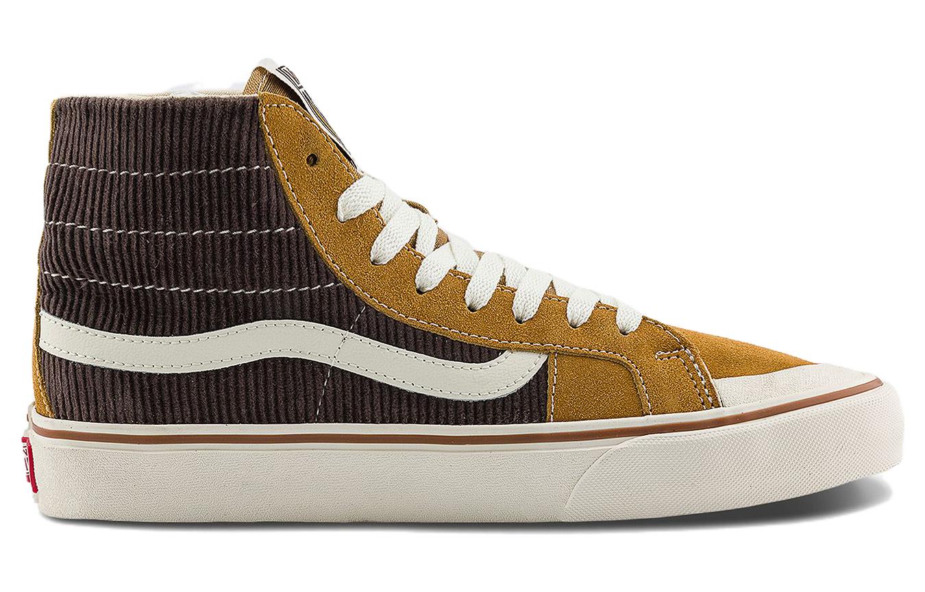 Order Vans SK8 HI 138 Decon 舒適百搭 防滑 耐磨 中筒 滑板鞋 男女皆宜 黃棕色