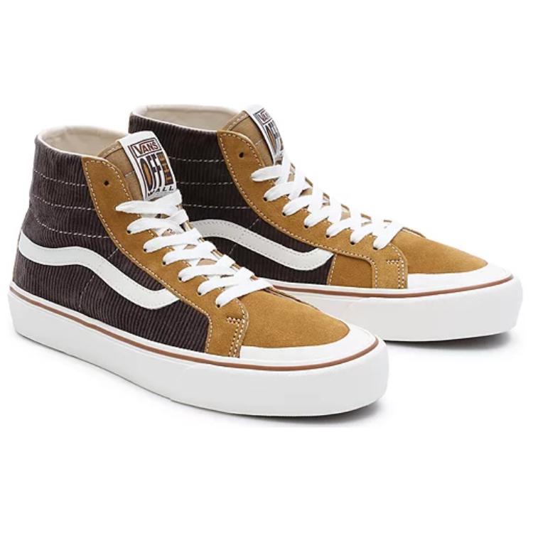 Lookbook Vans SK8 HI 138 Decon 舒適百搭 防滑 耐磨 中筒 滑板鞋 男女皆宜 黃棕色