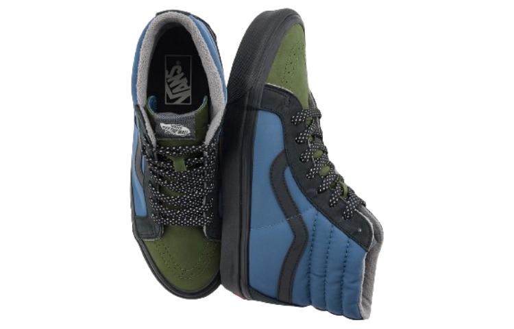 Purchase Vans SK8 HI 百搭舒適簡約 防滑耐磨透氣 高筒滑板鞋 男女同款 黑藍色