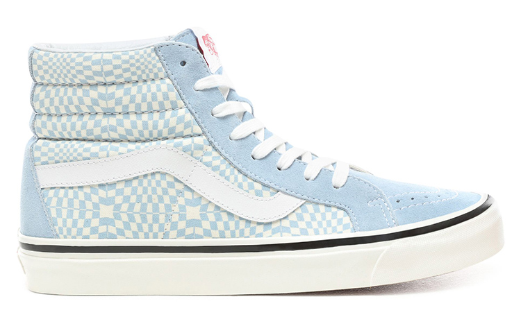 Order Vans Sk8-Hi 38 DX Anaheim Factory 'Light Blue Warp Check' Perempuan VN0A38GFVSG