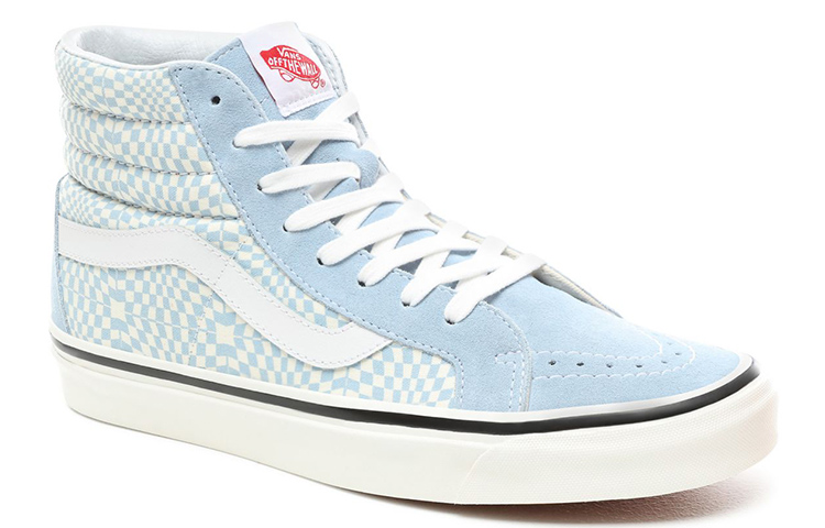 Lookbook Vans Sk8-Hi 38 DX Anaheim Factory 'Light Blue Warp Check' Perempuan VN0A38GFVSG