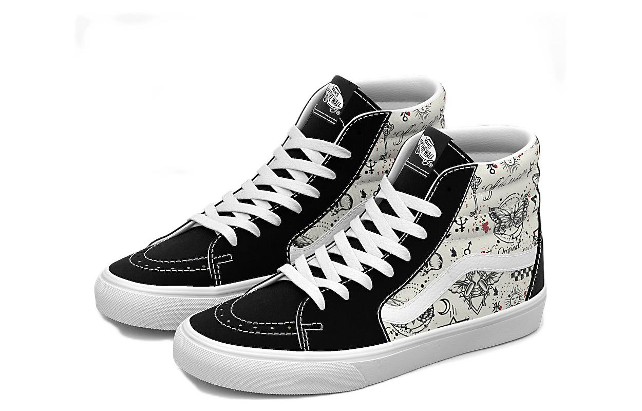 Vans SK8-HI 'Black White' 圖 3