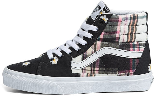 Vans SK8 HI 休閒 高筒 滑板鞋 男女同款 黑白粉 Buy Vans SK8 HI 休閒 高筒 滑板鞋 男女同款 黑白粉