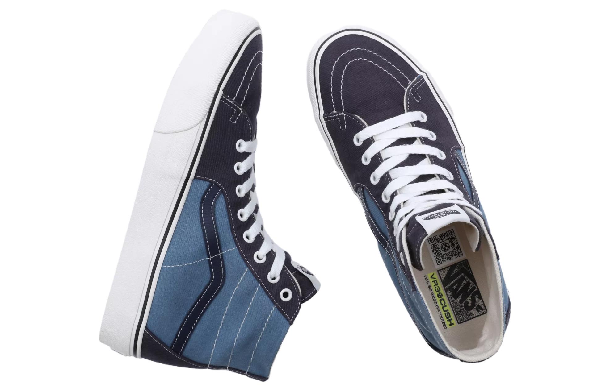 Shop 반스 스케이트하이 '블루' (Vans Skate-Hi 'Blue') VN0009Q010F