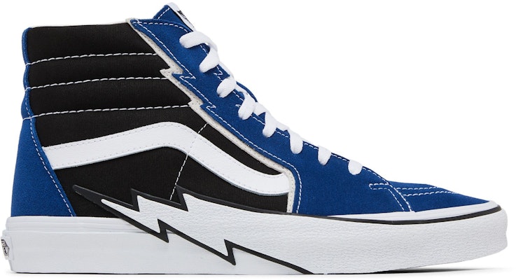 Vans Sk8-Hi Bolt 經典高筒帆布休閒滑板鞋 男女同款 藍黑 Buy Vans Sk8-Hi Bolt 經典高筒帆布休閒滑板鞋 男女同款 藍黑