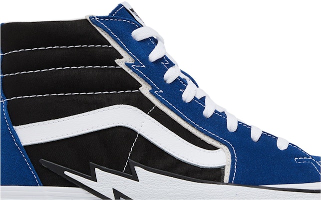 Vans Sk8-Hi Bolt 經典高筒帆布休閒滑板鞋 男女同款 藍黑 Order Vans Sk8-Hi Bolt 經典高筒帆布休閒滑板鞋 男女同款 藍黑