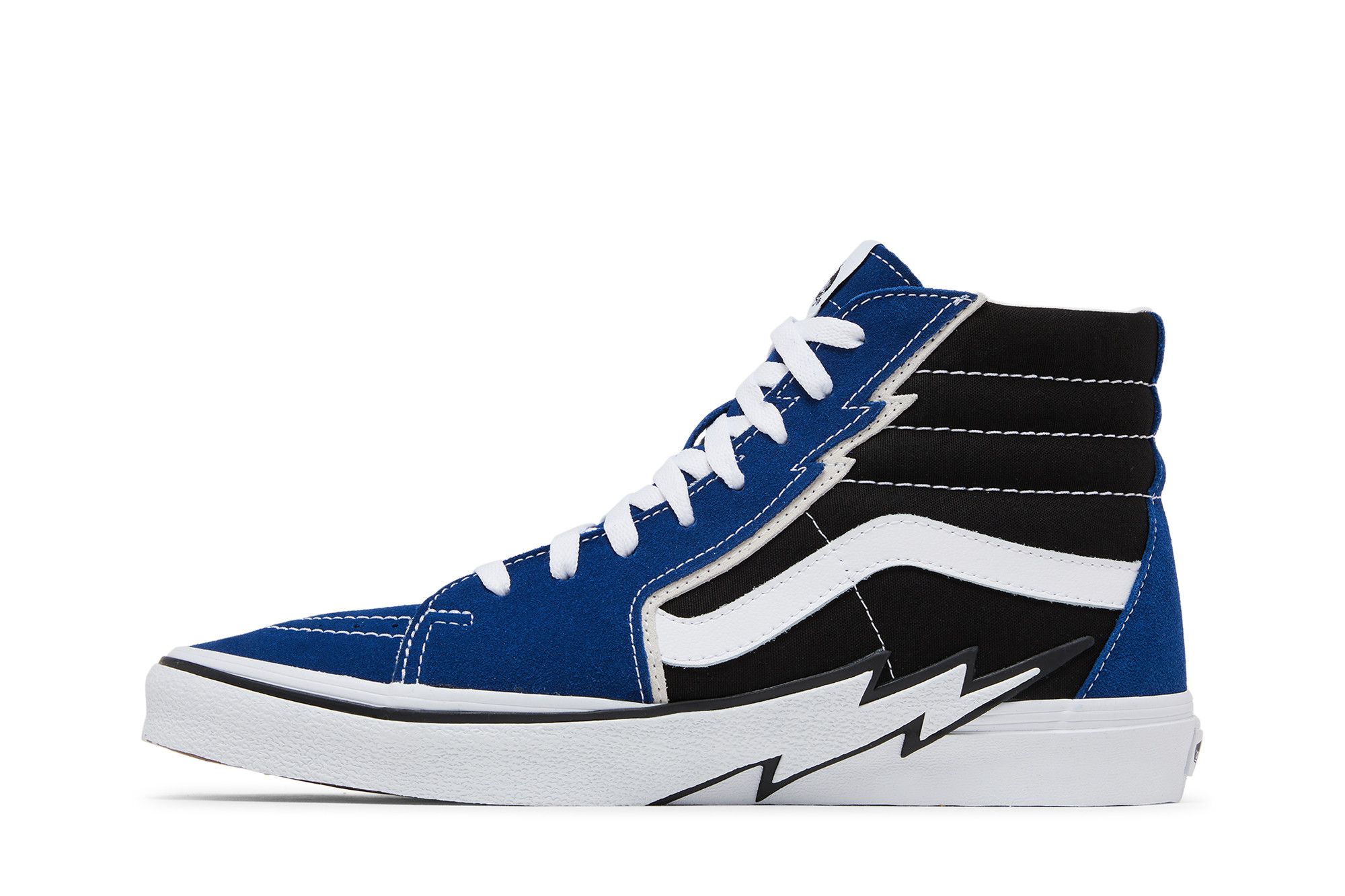 Lookbook Vans Sk8-Hi Bolt 經典高筒帆布休閒滑板鞋 男女同款 藍黑