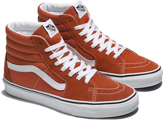 Vans Sk8-Hi 'Burnt Ochre' Lelaki & Wanita Kasut Sneakers VN0005U9GWP Lookbook Vans Sk8-Hi 'Burnt Ochre' Lelaki & Wanita Kasut Sneakers VN0005U9GWP