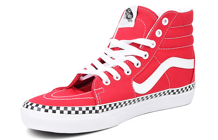 Order Vans Sk8-Hi 'Check Foxing - Rojo Racing' VN0A38GEVS5