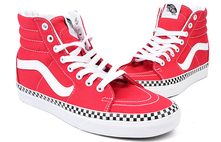 Lookbook Vans Sk8-Hi 'Check Foxing - Rojo Racing' VN0A38GEVS5