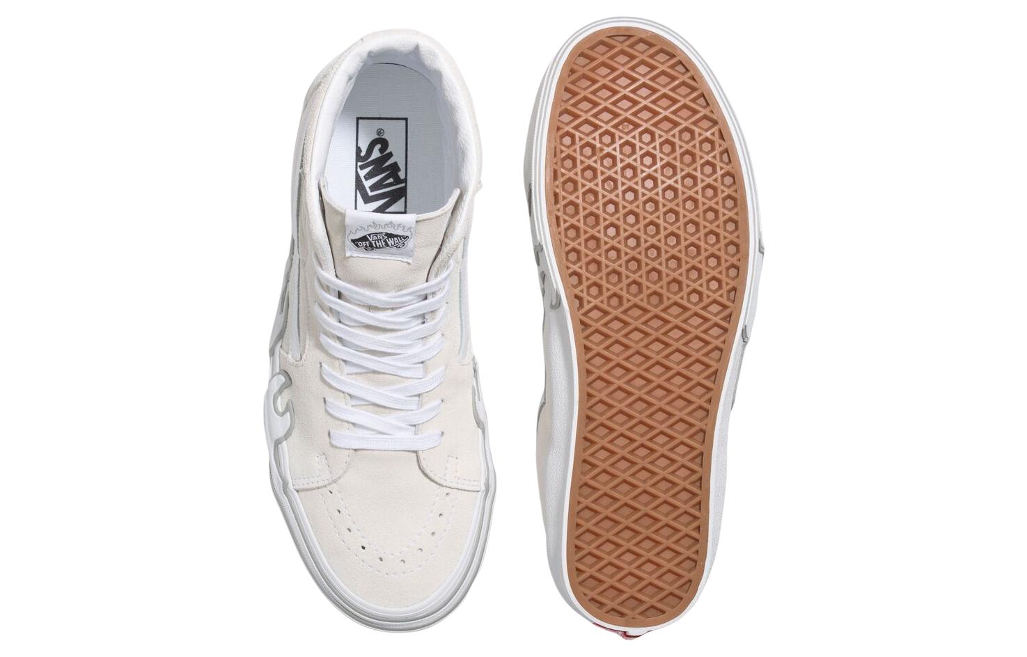 Lookbook Vans SK8-HI 'Krim Putih Api' VN0005UJWWW1