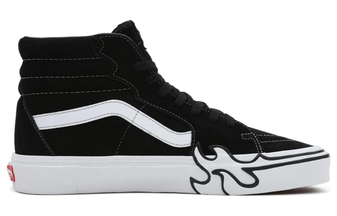 Order Vans Sk8-Hi 'Flame - Hitam' VN0005UJBZW