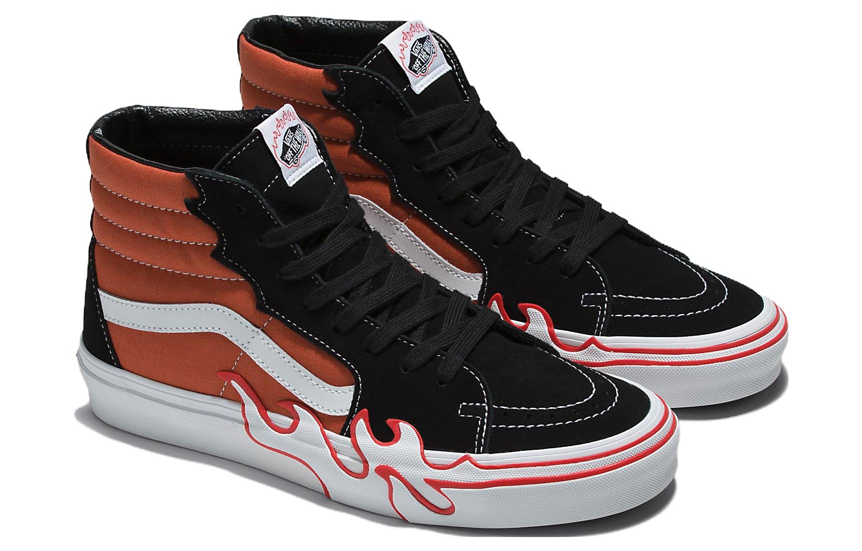 Order Vans Sk8-Hi 'Flame - Oker Terbakar' VN0005UJGWP