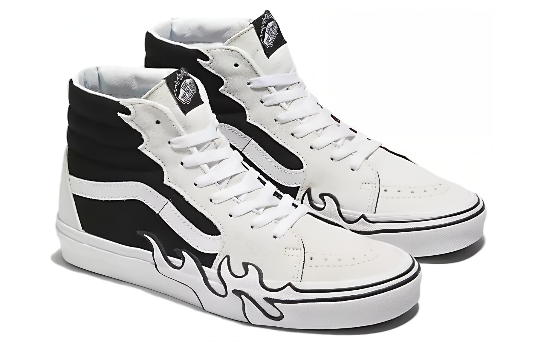 Lookbook Vans Sk8-Hi 'Llamas - Blanco Negro' VN0005UJUY6