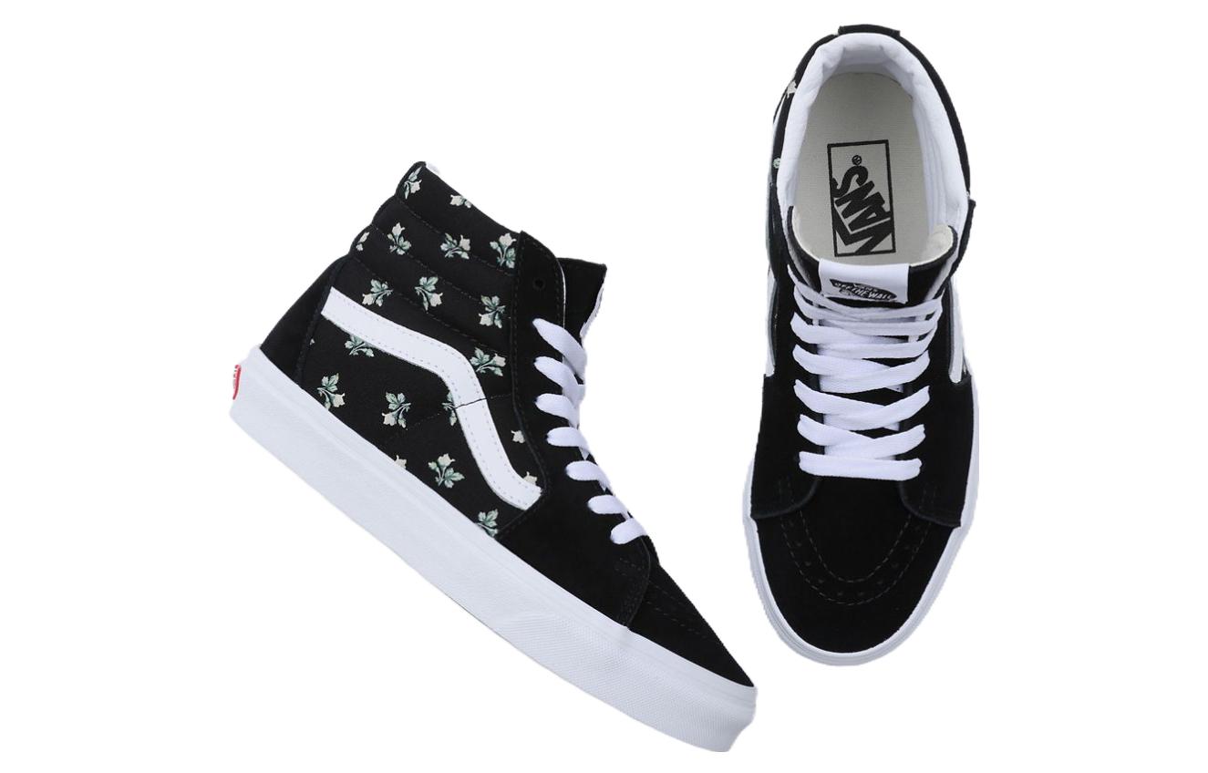 Shop ヴァンズ Sk8-Hi 花柄モノクロ VN0007NSBLA