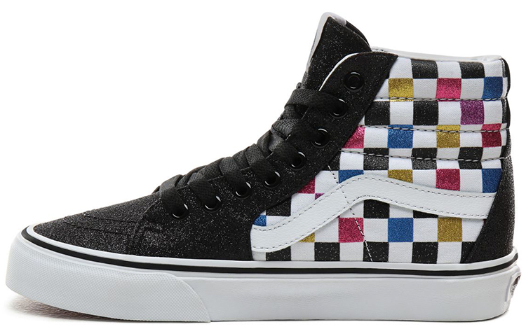Buy ヴァンズ Sk8-Hi グリッターチェッカー (Vanz Sk8-Hi GurittāChekkā) VN0A4BV6V3P