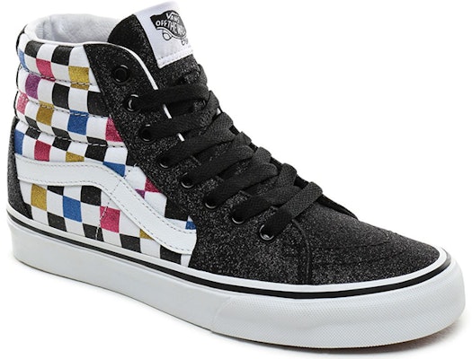 Vans Sk8-Hi 'Glitter Checkerboard' VN0A4BV6V3P Lookbook Vans Sk8-Hi 'Glitter Checkerboard' VN0A4BV6V3P