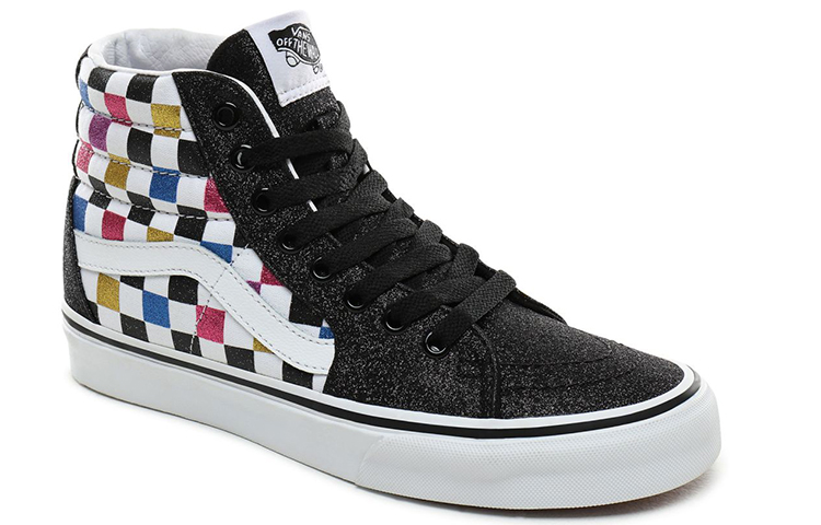 Lookbook ヴァンズ Sk8-Hi グリッターチェッカー (Vanz Sk8-Hi GurittāChekkā) VN0A4BV6V3P