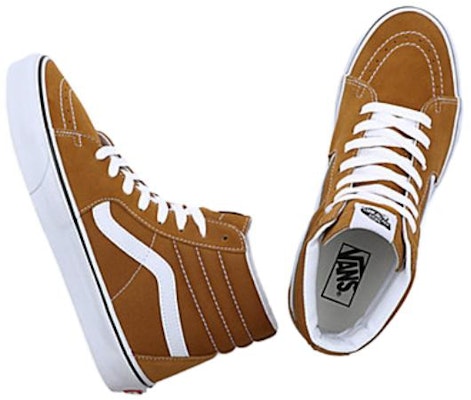 Vans Sk8-Hi 'Coklat Keemasan' VN0007NS1M7 Shop Vans Sk8-Hi 'Coklat Keemasan' VN0007NS1M7