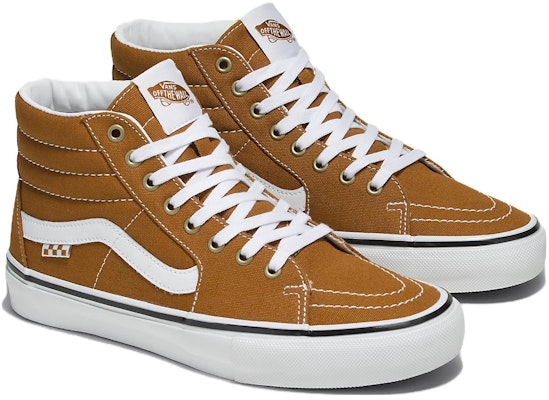 Vans Sk8-Hi 'Coklat Emas' VN0A5FCC1M7 Lookbook Vans Sk8-Hi 'Coklat Emas' VN0A5FCC1M7