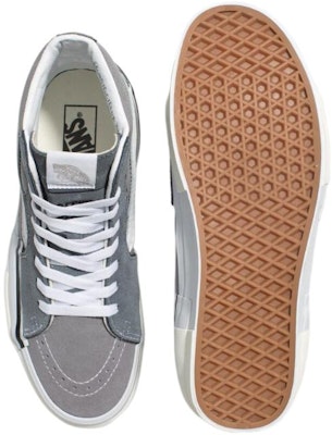 Vans SK8-HI 防滑耐磨 高筒 滑板鞋 男女款 灰色 Shop Vans SK8-HI 防滑耐磨 高筒 滑板鞋 男女款 灰色