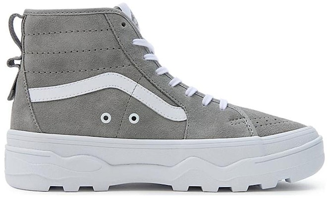 Vans SK8 HI 減震耐磨 高幫 休閒鞋 男女同款 灰白色 Order Vans SK8 HI 減震耐磨 高幫 休閒鞋 男女同款 灰白色