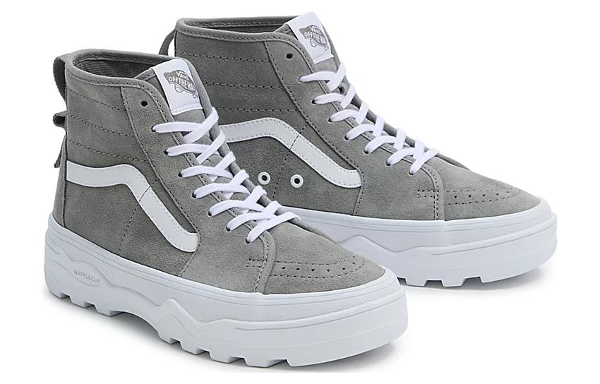 Lookbook 반스 스케이트하이 그레이/화이트 (or 반스 SK8-HI 그레이/화이트 if SK8-HI is widely recognized) VN0A5KY5C0O