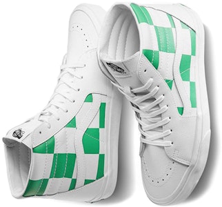 Vans Sk8-Hi 'Kulit Kotak - Putih True Hijau Paku Pakis' VN0A4BV6TS9 Shop Vans Sk8-Hi 'Kulit Kotak - Putih True Hijau Paku Pakis' VN0A4BV6TS9