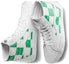 Shop Vans Sk8-Hi「皮革方格 - 純白蕨綠」VN0A4BV6TS9