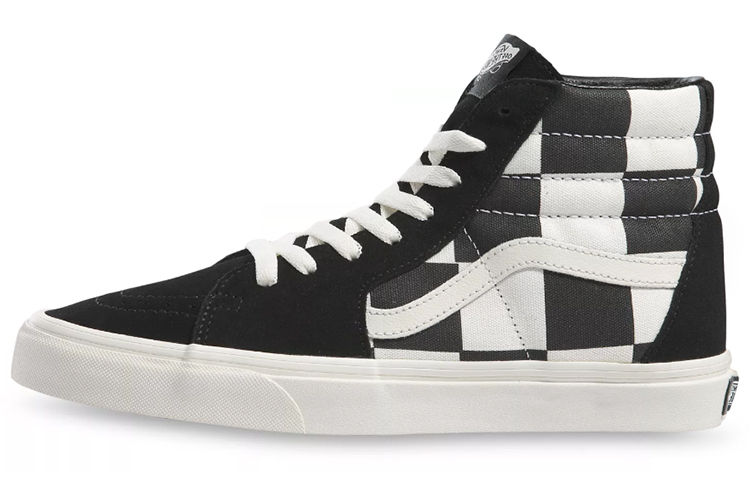 Buy Vans SK8 HI 超大格紋 高筒 滑板鞋 男女同款 黑白