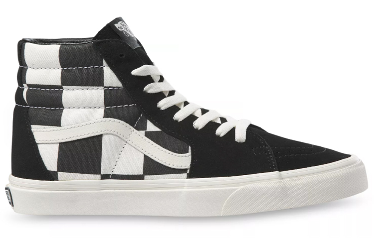 Order Vans SK8 HI 超大格紋 高筒 滑板鞋 男女同款 黑白
