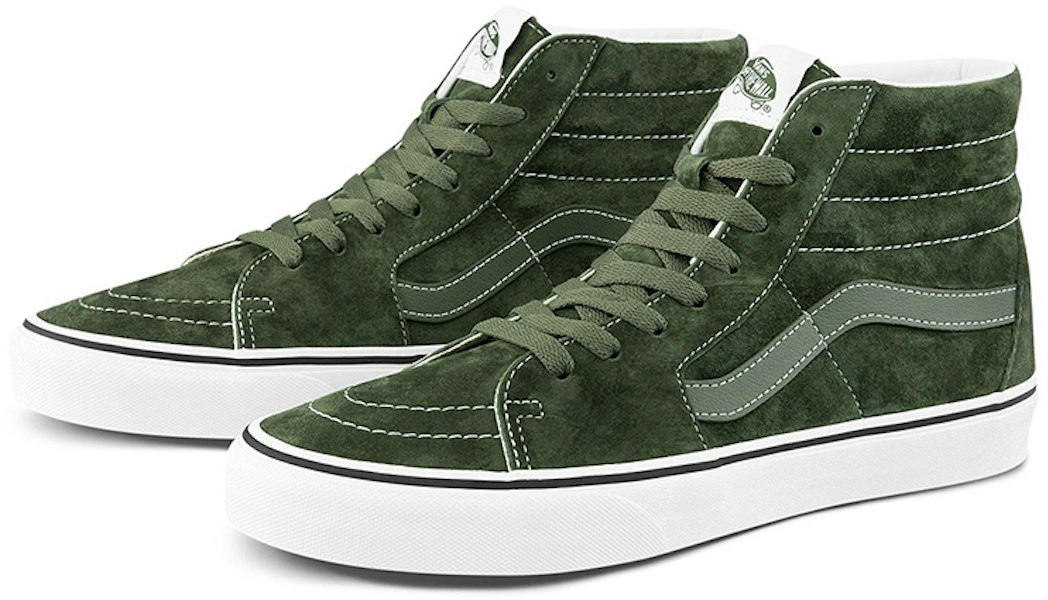 バンズ Sk8-Hi ピッグスエード オリーブ VN0A32QG4QV Lookbook バンズ Sk8-Hi ピッグスエード オリーブ VN0A32QG4QV