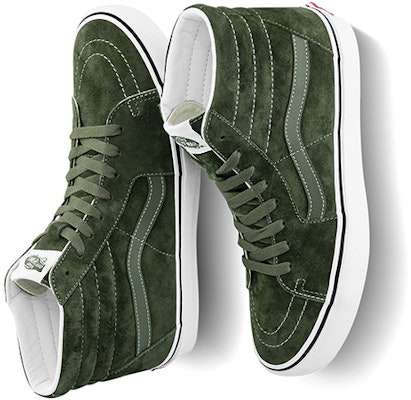 Vans Sk8-Hi 'Pig Suede - Olive' Kulit Babi Zaitun VN0A32QG4QV Shop Vans Sk8-Hi 'Pig Suede - Olive' Kulit Babi Zaitun VN0A32QG4QV