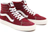 Lookbook Vans Sk8-Hi 'Pig Suede - Pomegranate' Merah Anggur VN0A32QG9G8