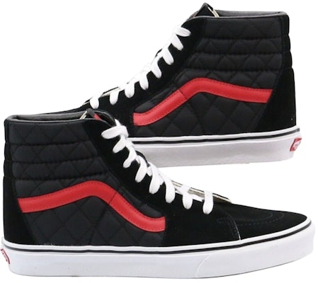 Vans Sk8-Hi 'Quilted - Hitam Merah' VN0A4BV6458 Shop Vans Sk8-Hi 'Quilted - Hitam Merah' VN0A4BV6458