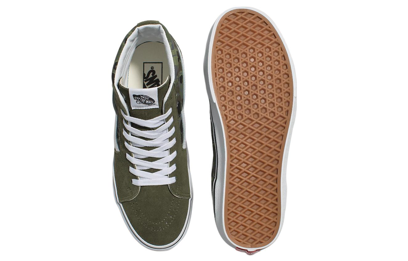 Shop 반스 스케이트하이 레인카모 그린 (Vans Skate-Hi Rain Camo Green) VN0007NSBGK