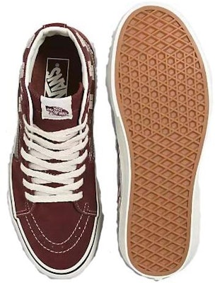Vans Sk8-Hi 'Stitch Checkerboard' Putih Hitam VN000CP97YO Shop Vans Sk8-Hi 'Stitch Checkerboard' Putih Hitam VN000CP97YO